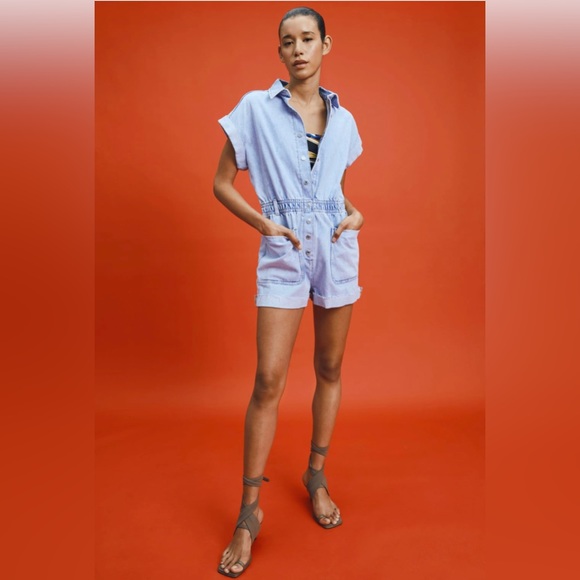 Zara Pants & Jumpsuits Zara Denim Jumpsuit Poshmark